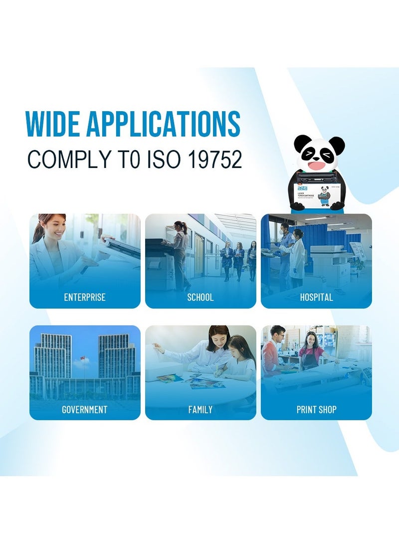 استا خرطوشة حبر متوافقة مع ASTA P1505 CB436A 36A عالمية لطابعة ليزر جيت P1503 P1504 P1506 M1120 M1522 436A 436 مستهلكات مكتبية سوداء عالية الجودة - Image 4